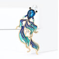 Alloy Enamel Goldfish Rhinestone Brooch For Daily Clothing Decoration view 1