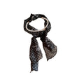 Light Luxury Fabric Pearl Polka Dot Scarf Tassel Sweater Necklace With Geometric Round Charm view 5