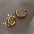 Minimalist Geometric Hoop Ear Cuff Earrings For Women French Elegant Commuter Fashion Jewelry view 4
