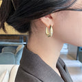 Minimalist Geometric Hoop Ear Cuff Earrings For Women French Elegant Commuter Fashion Jewelry view 3