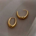 Minimalist Geometric Hoop Ear Cuff Earrings For Women French Elegant Commuter Fashion Jewelry view 2