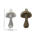 Zinc Alloy Mushroom Charm Pendant No.498611 for DIY Necklace Bracelet Jewelry Making view 1