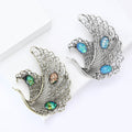 Alloy Hollow Swan Brooch Pin For Vintage Elegant Anti Exposure Wear view 3