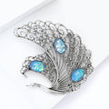 Alloy Hollow Swan Brooch Pin For Vintage Elegant Anti Exposure Wear view 4