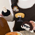 Fabric Plush Funny Cartoon Character Brooch Creative Niche Personality Fall Winter Apparel Accessory view 1