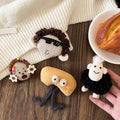 Fabric Plush Funny Cartoon Character Brooch Creative Niche Personality Fall Winter Apparel Accessory view 2