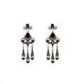 Vintage Ethnic Rhinestone Flower Teardrop Tassel Pendant Alloy Luxury Bohemian Women's Earrings view 5