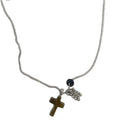 Stainless Steel Tiger Eye Beaded Heart Star Ethnic Sweater Necklace For Women view 5