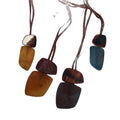 Maillard Style Acrylic Horn Look Irregular Square Pendant Sweater Necklace For Women Bohemian Jewelry view 5