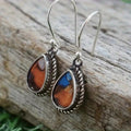 Retro Ethnic Teardrop Dangle Earrings For Women Vintage Cheongsam Style Accessories view 3