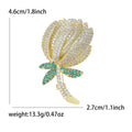 Alloy Rhinestone Enamel Bergamot Fruit Brooch Pin For Fashion Decoration view 6