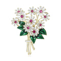 Alloy Zircon Daisy Bouquet Brooch Pin For Clothing Decoration view 1