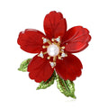 Alloy Enamel Rhinestone Flower Brooch Pin For Women Outfits view 1