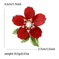 Alloy Enamel Rhinestone Flower Brooch Pin For Women Outfits view 5