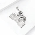 Alloy Cat Animal Brooch Pin For Cute Apparel Accessories view 4