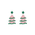 Dopamine Color Acrylic Christmas Tree Star Glitter Sequin Creative Festive Stud Drop Earrings view 5