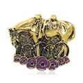 Alloy Enamel Horse Brooch Vintage Animal Clothing Lapel Pin view 5