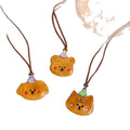 Cute Flocked Resin Bear Pendant Sweater Necklace For Women Vacation Style Clavicle Chain view 5