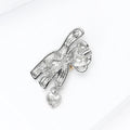 Alloy Rhinestone Bear Heart Brooch For Dress And Lapel Decoration view 4