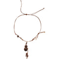 Vintage Ethnic Wood Ceramic Coconut Shell Star Gourd Pendant Sweater Necklace view 5