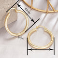 Middle East Export Ring Shaped 3D Textured Ear Cuffs For Women Light Luxury Trendy Jewelry Earrings view 3