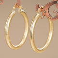 Middle East Export Ring Shaped 3D Textured Ear Cuffs For Women Light Luxury Trendy Jewelry Earrings view 1