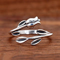Simple Fresh Tulip Ring For Women, Open Adjustable Minimalist Finger Ring, New Fashion Jewelry view 5