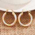 Korean Style Three Color Metal Ear Cuffs For Women Line Texture Elegant Fashion Jewelry Earrings view 4