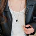 Light Luxury Alloy Pony Star Horseshoe Pendant Sweater Necklace For Women view 4