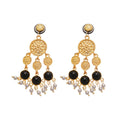 Statement Metal Crumpled Heart Tassel Drop Earrings With Silver Needle Studs For Women view 5