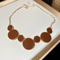 Vintage Geometric Enamel Alloy Jewelry Set With Bracelet Ring Necklace For Women view 4