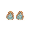 Copper Cubic Zirconia Geometric Gourd Stud Earrings, New Chinese Style, Elegant Light Luxury view 5