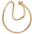 Western Style Irregular Round Twisted Metal Clip-on Earrings Geometric Ear Cuff Jewelry view 5