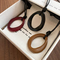 Alloy Irregular Geometric Round Hollow Pendant Sweater Necklace Vacation Style for Women view 4