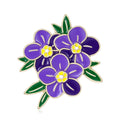 Alloy Enamel Flower Brooch Pin For Elegant Suit Accessories view 1
