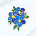 Alloy Enamel Flower Brooch Pin For Elegant Suit Accessories view 3
