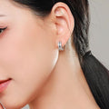 European American Minimalist Geometric Earrings For Women Daily Light Luxury Elegant Jewelry view 3