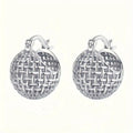 European American New Ear Cuff With 3D Spherical Woven Design Hong Kong Chic Style Earrings view 5