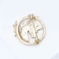 Alloy Rhinestone Enamel Unicorn Brooch Pin For Fashion Accessories view 4
