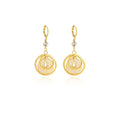 Elegant Gold Alloy Hoop Drop Crystal Rhinestone Ball Cage Dangle Earrings For Women Luxury Fashion Earrings view 5