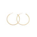 Luxury Copper Hoop Earrings With Sparkling Rhinestone Round Pendant For Women view 5