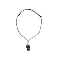 Braided Cord Glass Crystal Cartoon Character Pendant Necklace Vacation Style Choker view 5
