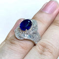 European Style Sparkling Geometric Micro Pave Single Ring For Women Noble Jewelry view 3