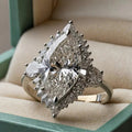 New Marquise Proposal Ring For Women Futuristic Niche Design Light Luxury Jewelry view 2