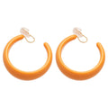 Acrylic C Shape Spiral Hoop Earrings For Women, Geometric Round Vacation Style Ear Jewelry view 5