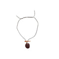 Vintage Ethnic Wood Bead Sweater Necklace With Resin Round Mushroom Pendant For Women view 5