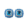 Square Geometric Stud Earrings For Women Gentle Style Light Luxury Jewelry view 5