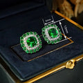 Square Geometric Stud Earrings For Women Gentle Style Light Luxury Jewelry view 4