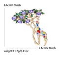Alloy Enamel Giraffe Brooch Pin For Fashion Clothing Accessories view 5
