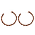 Vintage Maillard Style Plush Geometric Round Pendant Drop Earrings With Iron Alloy And Steel Posts view 5
